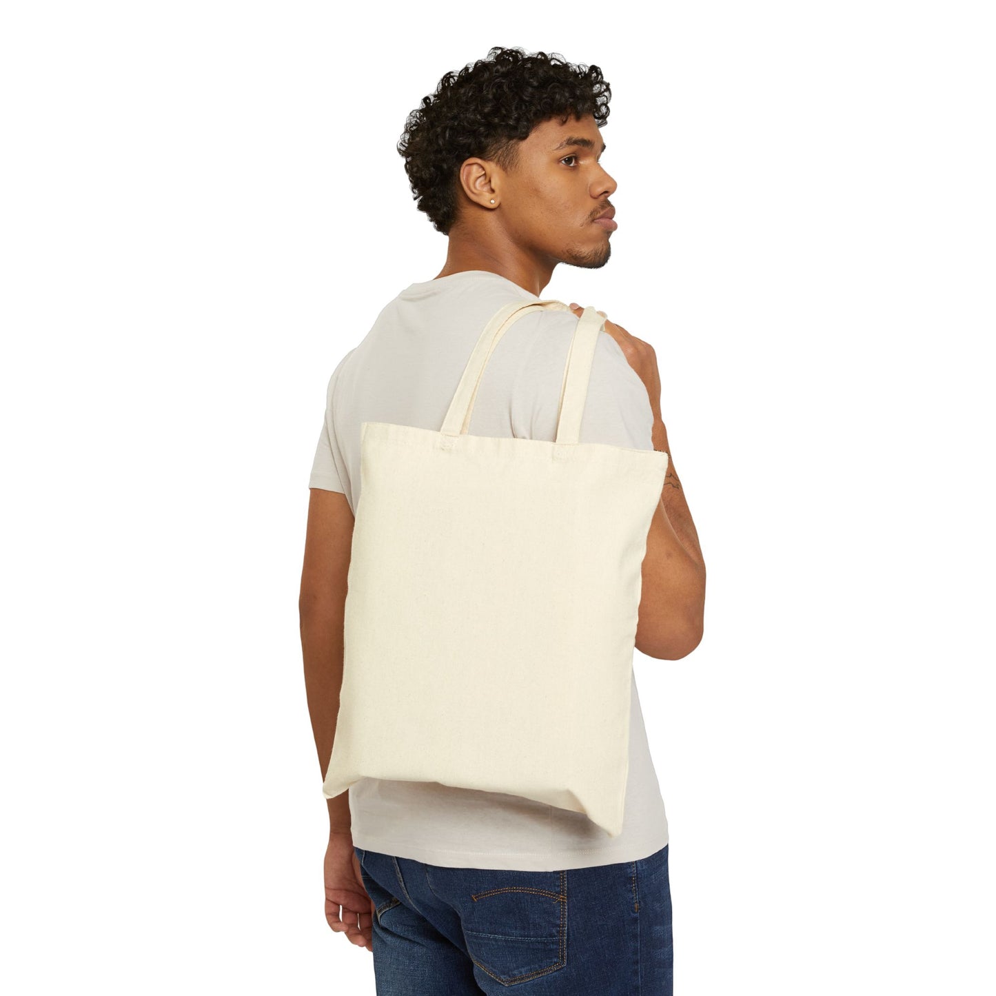 Eco-Friendly Cotton Canvas Tote Bag - Eat Plants, Raise Frequency, Reusable Shopping Bag, Grocery Bag, Gift for Plant Lovers, [...]