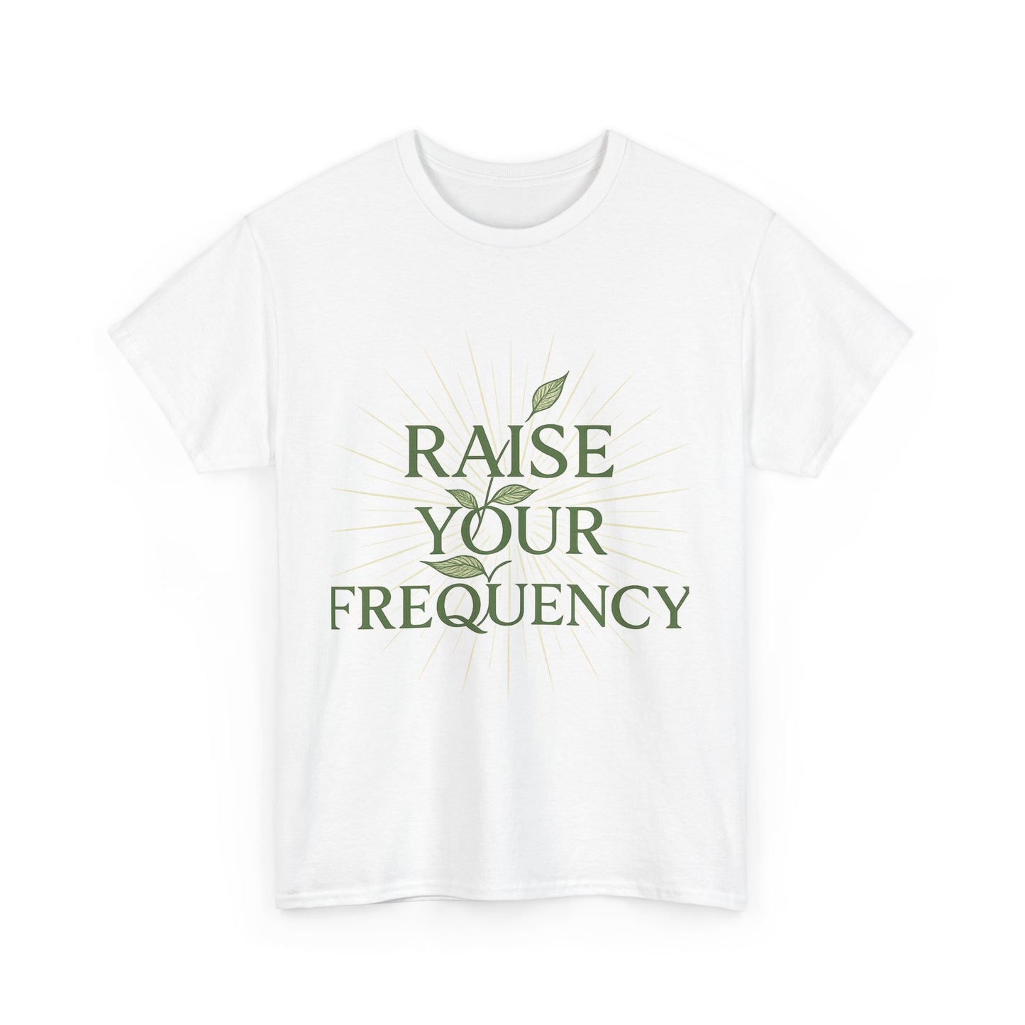 Unisex Heavy Cotton Tee - "Raise Your Frequency" - Mindfulness Apparel, Nature Lover Gift, Self-Care T-Shirt, Eco-Friendly Wear, [...]